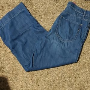 Express high rise cropped flares